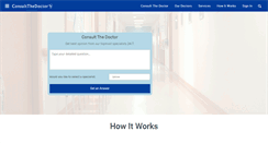 Desktop Screenshot of consultthedoctor.com