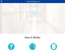 Tablet Screenshot of consultthedoctor.com